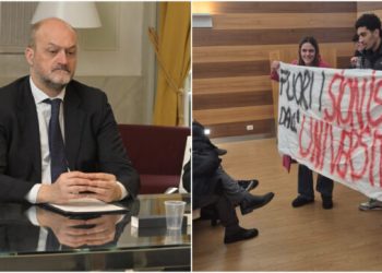 Università di Bergamo, studenti pro-Pal contestano Giorgio Gori e il rettore li convoca: “Avviamo procedimenti disciplinari”