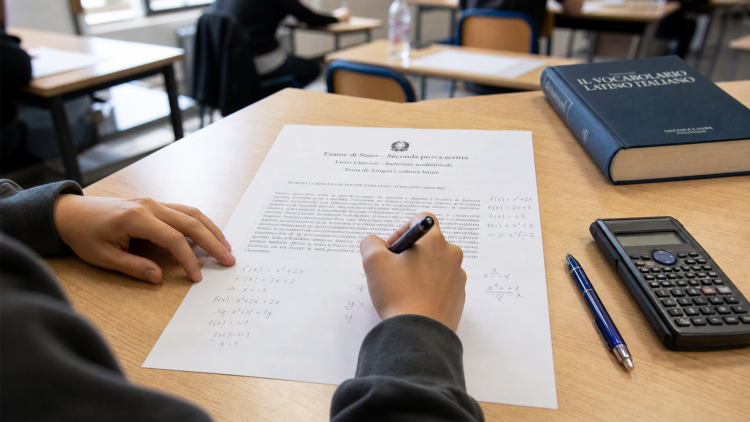 Maturità 2026, le tracce della seconda prova: Quintiliano al Classico e matematica “reale” allo Scientifico