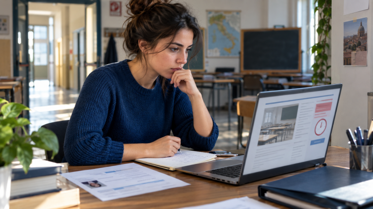 Aspirante docente consulta un interpello per le supplenze 2026/27