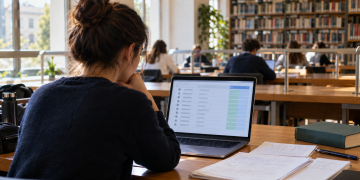 Studentessa consulta i risultati del test di ammissione a Medicina in inglese