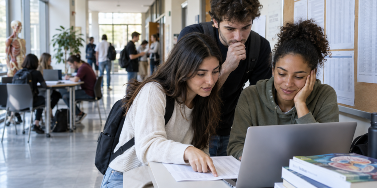 Studenti consultano i punteggi minimi Professioni sanitarie 2026