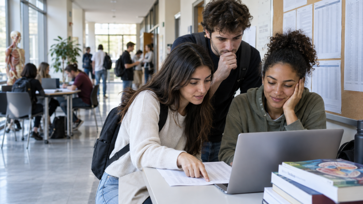 Studenti consultano i punteggi minimi Professioni sanitarie 2026