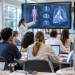 Studenti universitari durante una lezione di Medicina in inglese