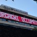 striscione davanti alla scuola Morgagni di Roma occupato