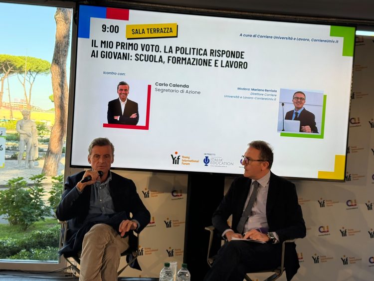 Il mio primo voto: Carlo Calenda allo Young International Forum